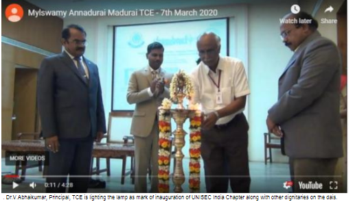 Mylswamy Annaduri With TCE Students Drones